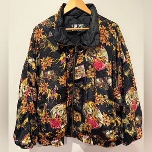 VTG River Edge Sport Quinquina Dubonnet Windbreaker Jacket Womens 1X Rare